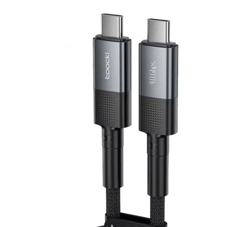 Câble USB-C vers USB-C 240W 40Gbps 1M Toocki Noir – Performance et vitesse