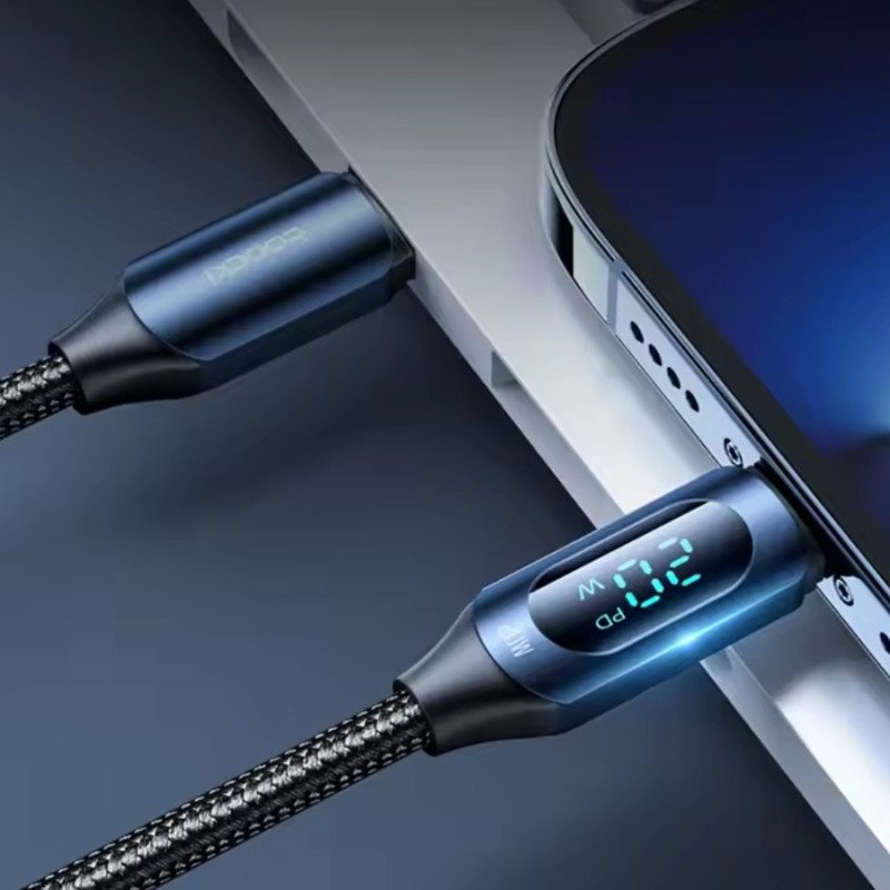 Câble USB-C vers Lightning 20W Toocki Blanc – Charge rapide pour vos appareils Apple