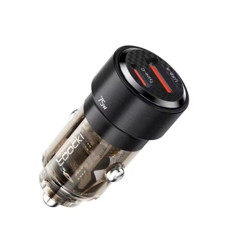 Chargeur de voiture 75W USB-C / USB-A – Puissance et charge rapide en déplacement