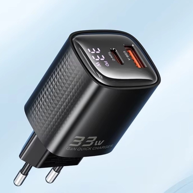 Chargeur prise secteur 33W USB-C / USB-A – Charge rapide et pratique pour tous vos appareils