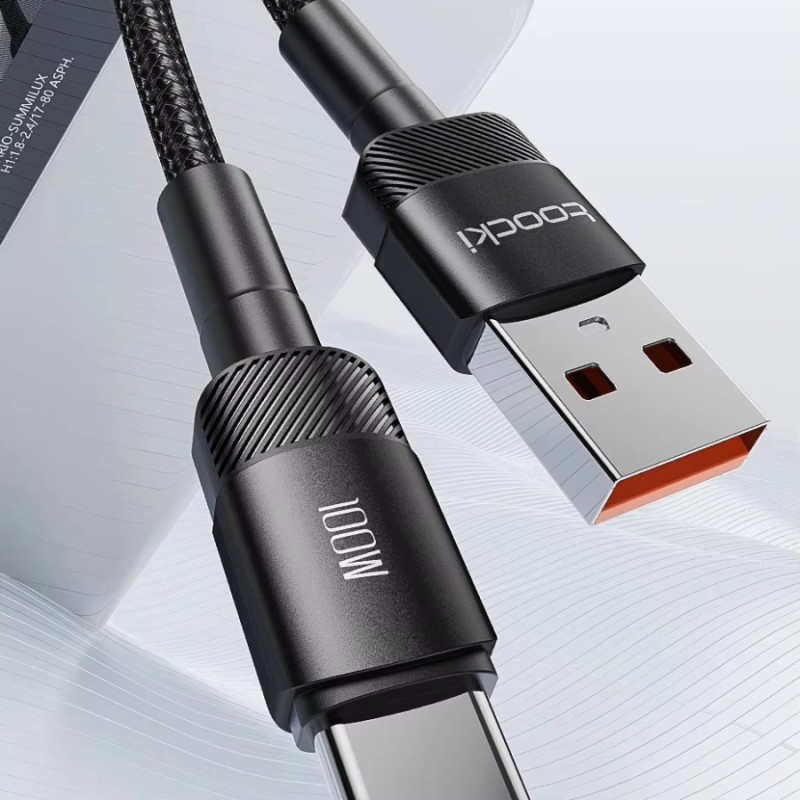 Câble USB-A vers USB-C 100W 2M Toocki Bleu – Puissance et style