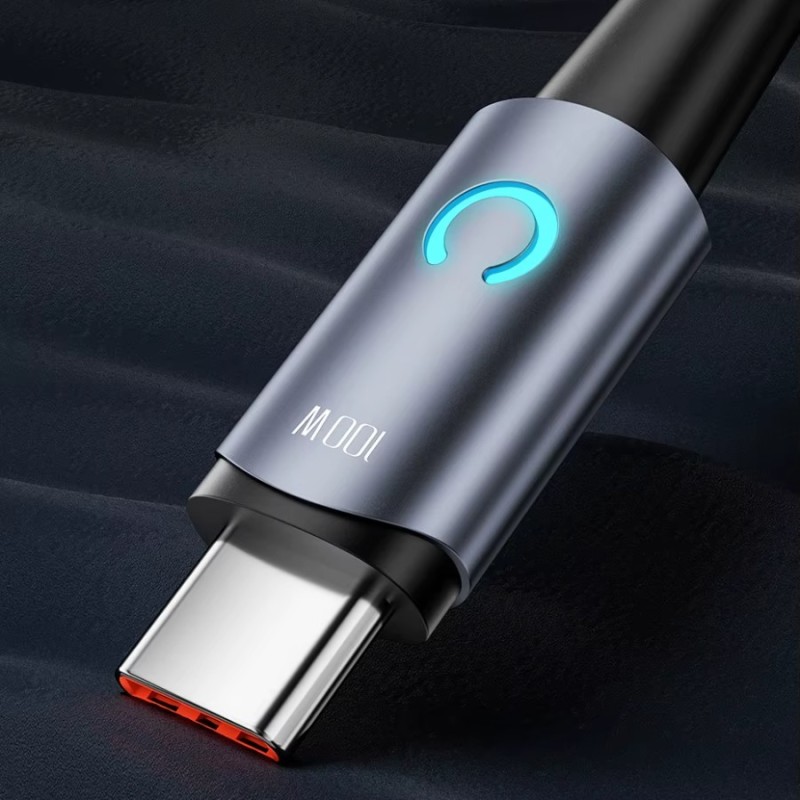 Câble USB-C vers USB-C 100W 1M Toocki Noir – Charge rapide et fiabilité